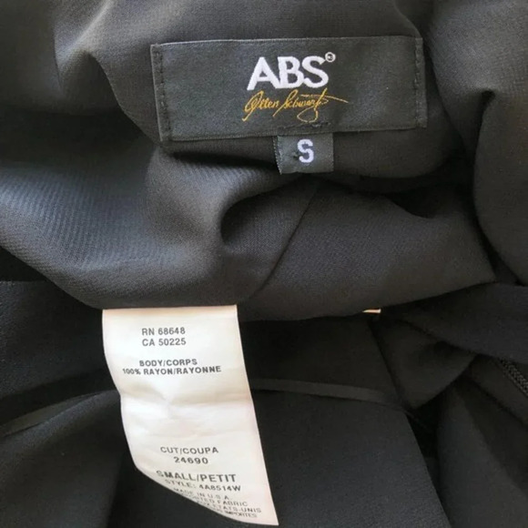 ABS Black Open Back Strappy Tank Top S - Picture 4 of 4